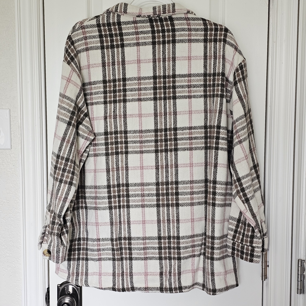 Plaid Button-Up Outerware - Picture 2 of 6
